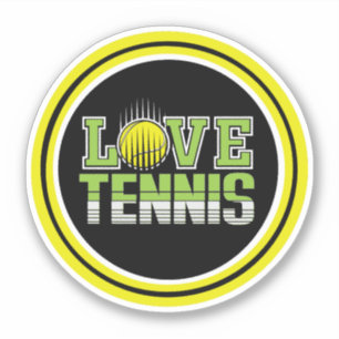 Liebe Tennis Sticker