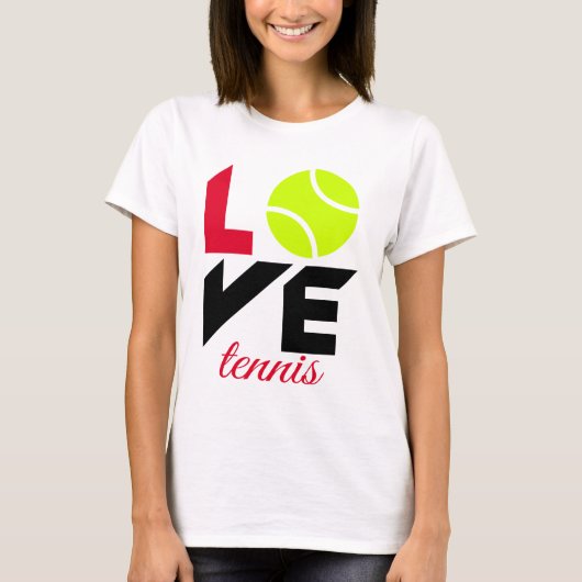 Liebe Tennis T-Shirt (Vorderseite)