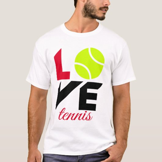 Liebe Tennis T-Shirt (Vorderseite)