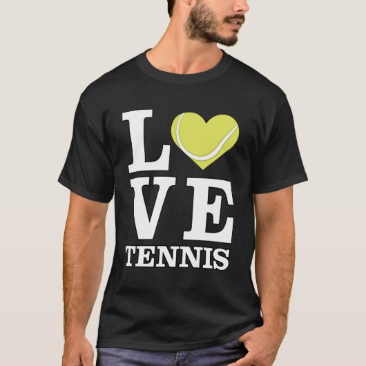 Liebe Tennis T-Shirt (Vorderseite)