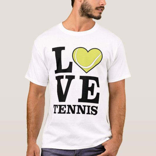 Liebe Tennis T-Shirt (Vorderseite)