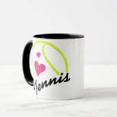 Liebe Tennis Tasse (Vorderseite Links)