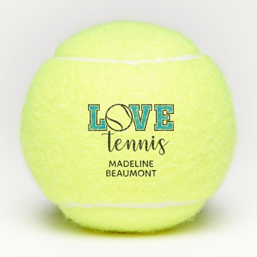Liebe Tennis Tennisbälle (Vorderseite)