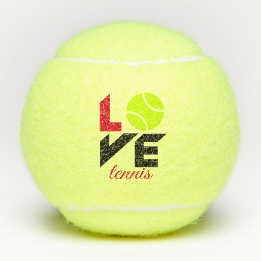 Liebe Tennis Tennisbälle (Vorderseite)
