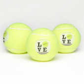Liebe Tennis Vorname Gelber Ball (Multi)