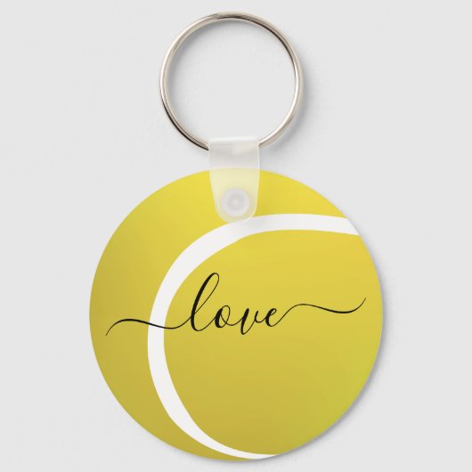 LIEBE Tennisball Schlüsselanhänger (Vorderseite)