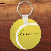 LIEBE Tennisball Schlüsselanhänger (Vorderseite)