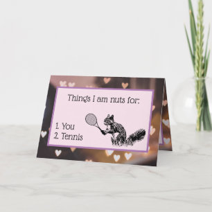 Liebe Tennisturrel Feiertagskarte