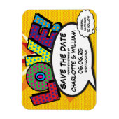 LIEBE Termin merken Lustig Retro Comic Buch Pop Ar Magnet (Vertikal)