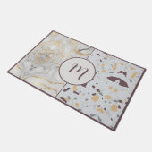 Liebe Terrazzo-Marble Benutzerdefiniert Fußmatte (Schrägansicht)