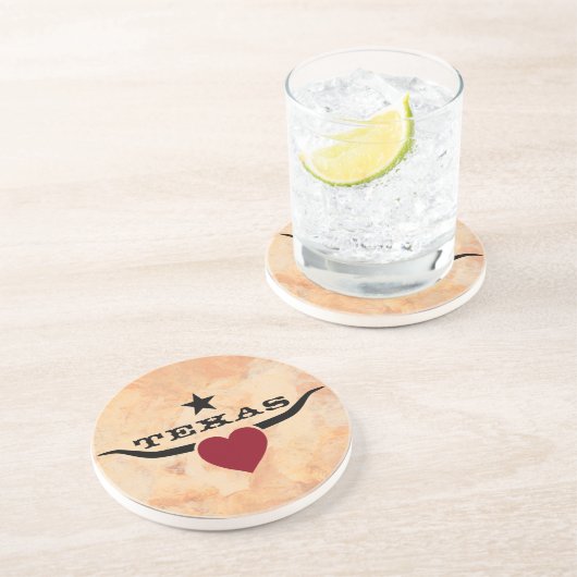 Liebe Texas Getränkeuntersetzer (Seite)