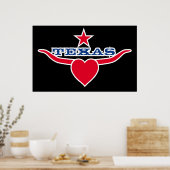 Liebe Texas Poster (Küche)