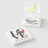 LIEBE Texas Stone Untersetzer (Seitenansicht)