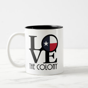 LIEBE Texas Zweifarbige Tasse