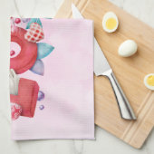 Liebe Text Fett Block FontWasserfarbe Geschirrtuch (Viertel Falte)