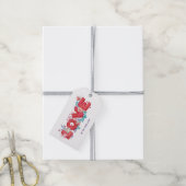 Liebe Text Fett Schriftart Farbe Geschenkanhänger (Mit Garn)