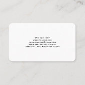 Liebe Text Fett Schriftart Farbe Visitenkarte (Rückseite)