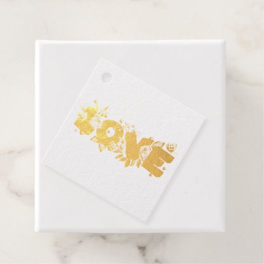 Liebe Text in fett gedruckten Blockbuchstaben Wass Geschenkanhänger (Mit Box)