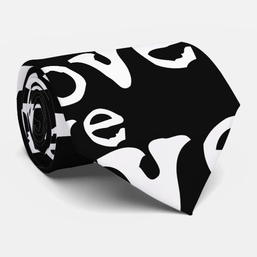 Liebe Text Männer Hochzeit Krawatte (Gerollt)