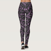 Liebe Text Mehrsprachige Leggings - Benutzerdefini (Rückseite)