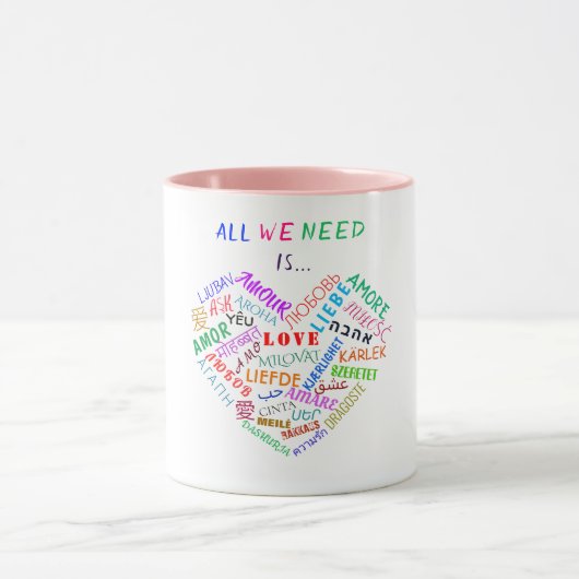 Liebe Textcoffee Mugs Tasse (Zentrum)