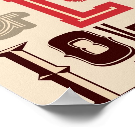 Liebe Textentwurf Poster (Ecke)