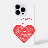 Liebe Textherz Mehrsprachiges iPhone Fall Case-Mate iPhone Hülle (Rückseite)