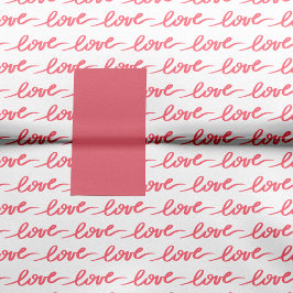 Liebe Textmuster Rosa Valentinstag Seidenpapier