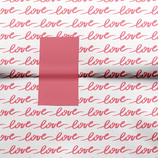 Liebe Textmuster Rosa Valentinstag Seidenpapier
