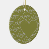 Liebe Textverzierung, anpassen Keramikornament (Rechts)