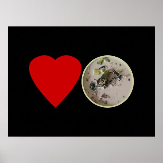 Liebe Thai Green Curry ... Thailand Street Food Poster (Vorne)