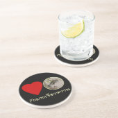 Liebe Thai Green Curry ... Thailand Street Food Sandstein Untersetzer (Seite)