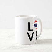 Liebe - Thailändische Flagge Kaffeetasse (VorderseiteRechts)