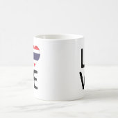 Liebe - Thailändische Flagge Kaffeetasse (Mittel)