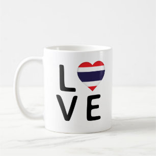 Liebe - Thailändische Flagge Kaffeetasse