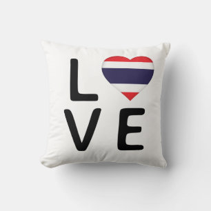 Liebe - Thailändische Flagge Kissen