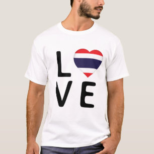 Liebe - Thailändische Flagge T-Shirt