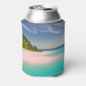 Liebe + The Beach Wedding Day Gefallen Dosenkühler (Kanne Rückseite)