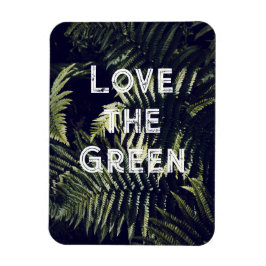 Liebe the Green: Dunkelgrüne Fern Verlasse botanis Magnet