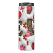 "Liebe"-Themed Valentine Thermal Tumbler Thermosbecher (Rückseite)
