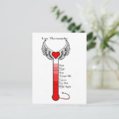 Liebe Thermometer.jpg Postkarte (Stehend Vorderseite)