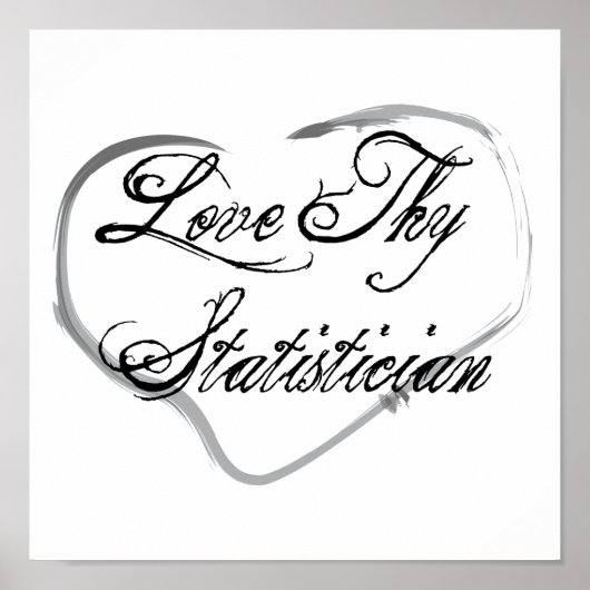Liebe Théstatistiker Poster (Vorne)