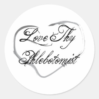Liebe Thlebotomist Runder Aufkleber