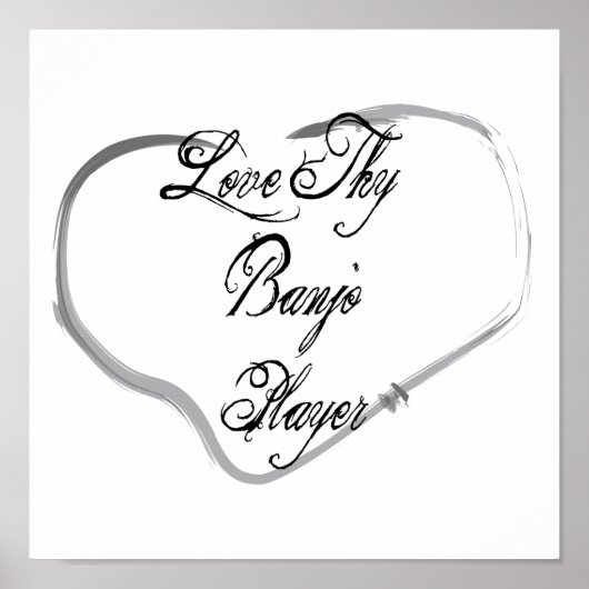 Liebe Thy Banjo Player Poster (Vorne)