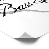 Liebe Thy Bass Player Poster (Ecke)