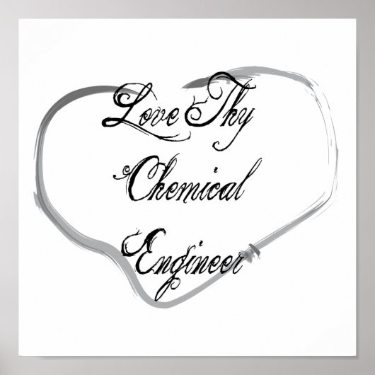 Liebe Thy Chemical Engineer Poster (Vorne)