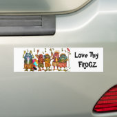 Liebe Thy Frogz - Autoaufkleber (Auf Auto)