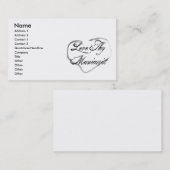 Liebe Thy Manikürist Visitenkarte (Vorne/Hinten)