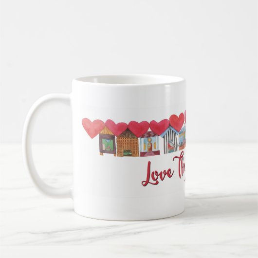 Liebe Thy Nachbar Kaffeetasse (Links)