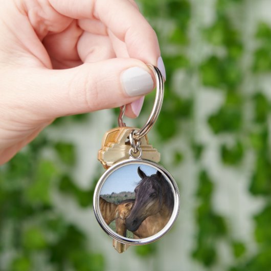 Liebe Thy Neigh-Purr-Schlüsselanhänger Schlüsselanhänger (Hand)